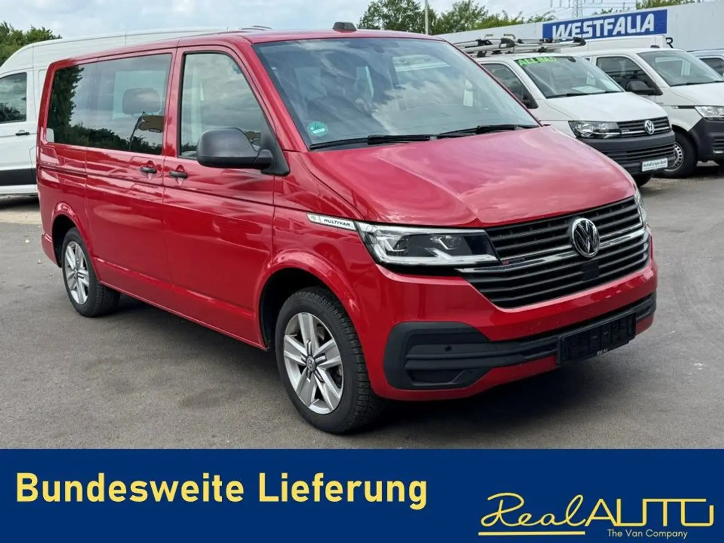 Volkswagen T6 Multivan 6.1 TDI DSG 4Motion DSG ACC*AHK*LED Rouge - 1