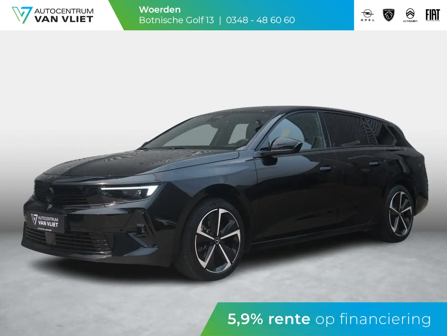Opel Astra Sports Tourer 1.2 Turbo Hybrid GS 360° Camera Nero - 1