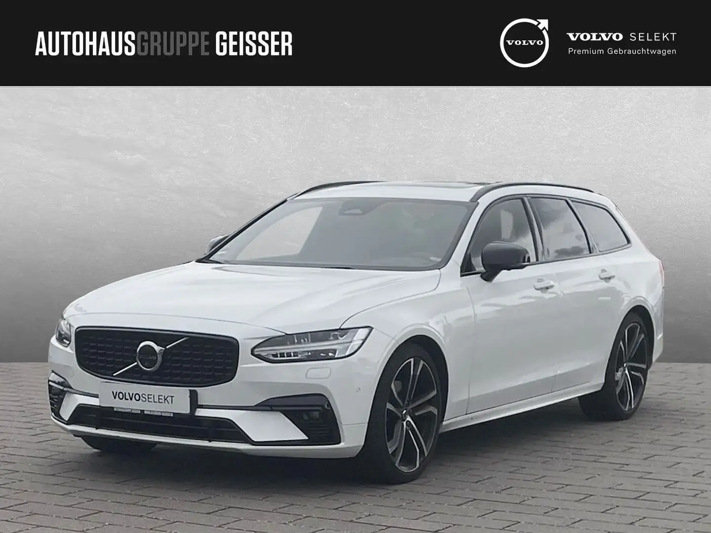Volvo V90 B4 Mild-Hybrid Plus Dark ACC BLIS SD Weiß - 1