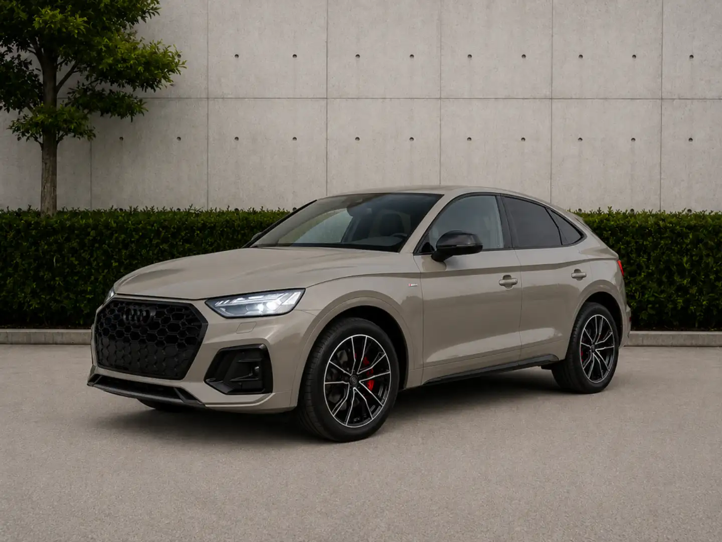 Audi Q5 Sportback 40 TDI quattro-ultra Black line S tronic Gris - 1