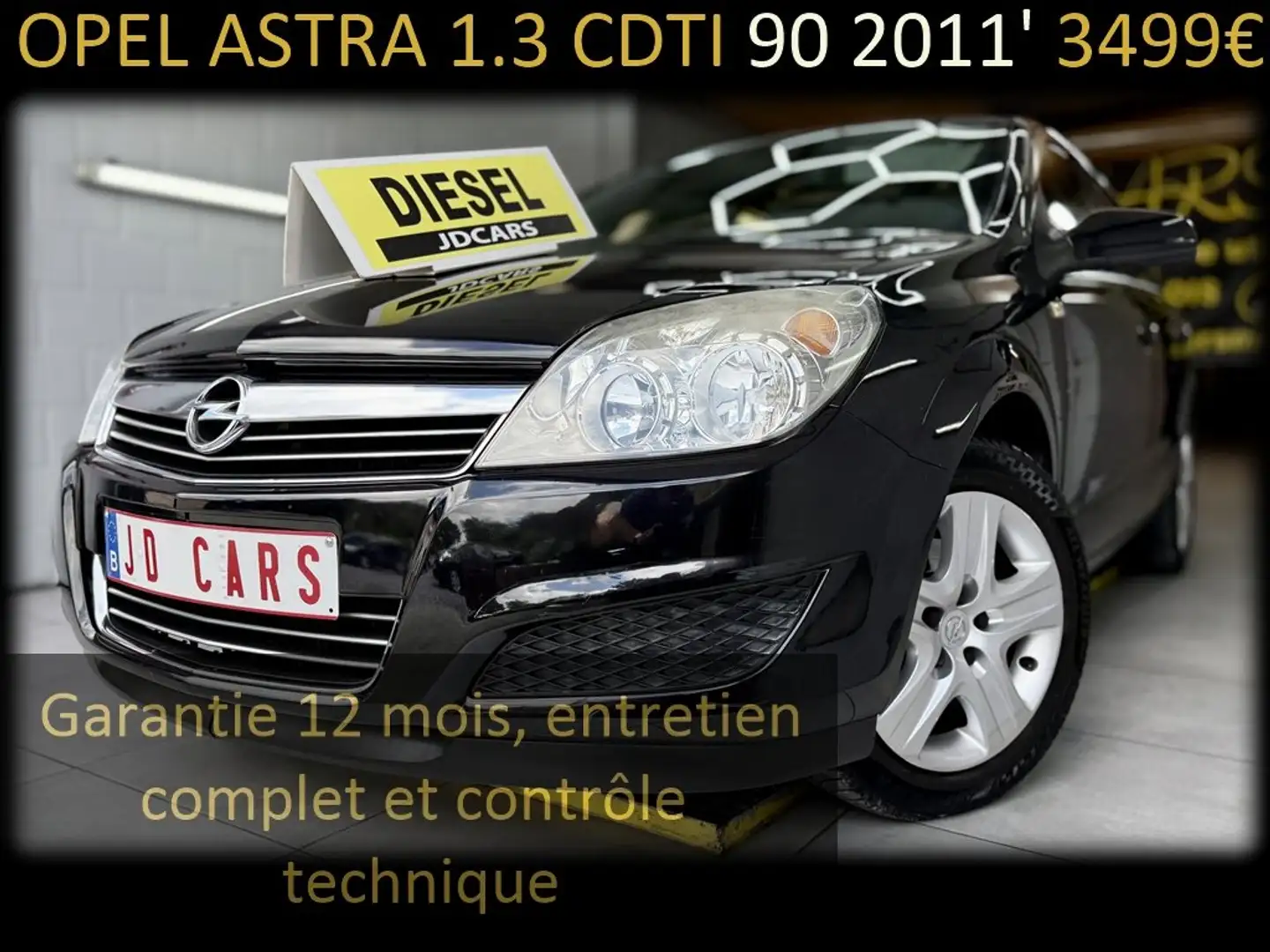 Opel Astra Astra 1.3 CDTi 90 ‼️GARANTIE 1AN CTOK‼️ Noir - 1