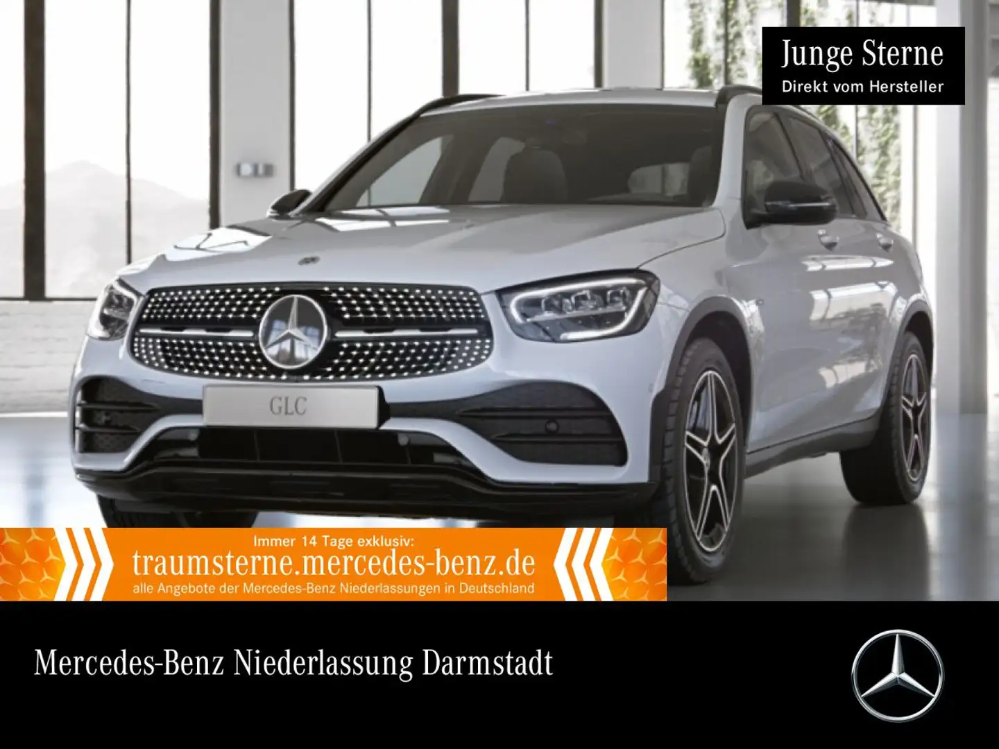 Mercedes-Benz GLC 300 e 4M AMG+NIGHT+AHK+LED+KAMERA+KEYLESS+9G Weiß - 1