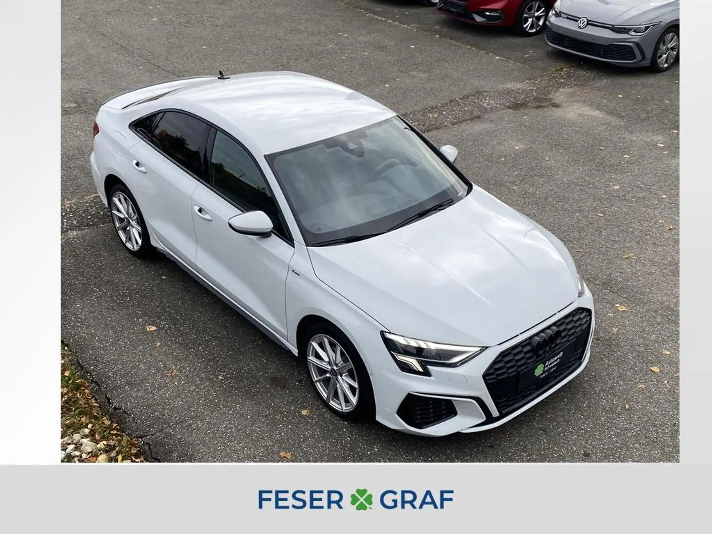 Audi A3 35 1.TFSI Str. S LINE KAM LED NAVI LEDER Blanc - 1