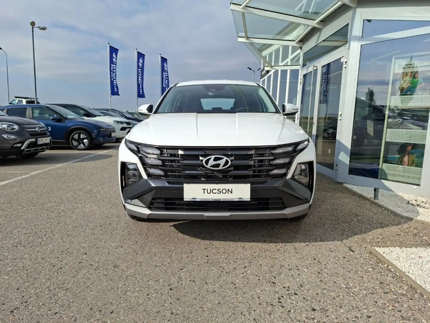 Hyundai TUCSON NX4 Smart Line 1,6 T-GDi HEV 2WD t7hs1-P20 Weiß - 2