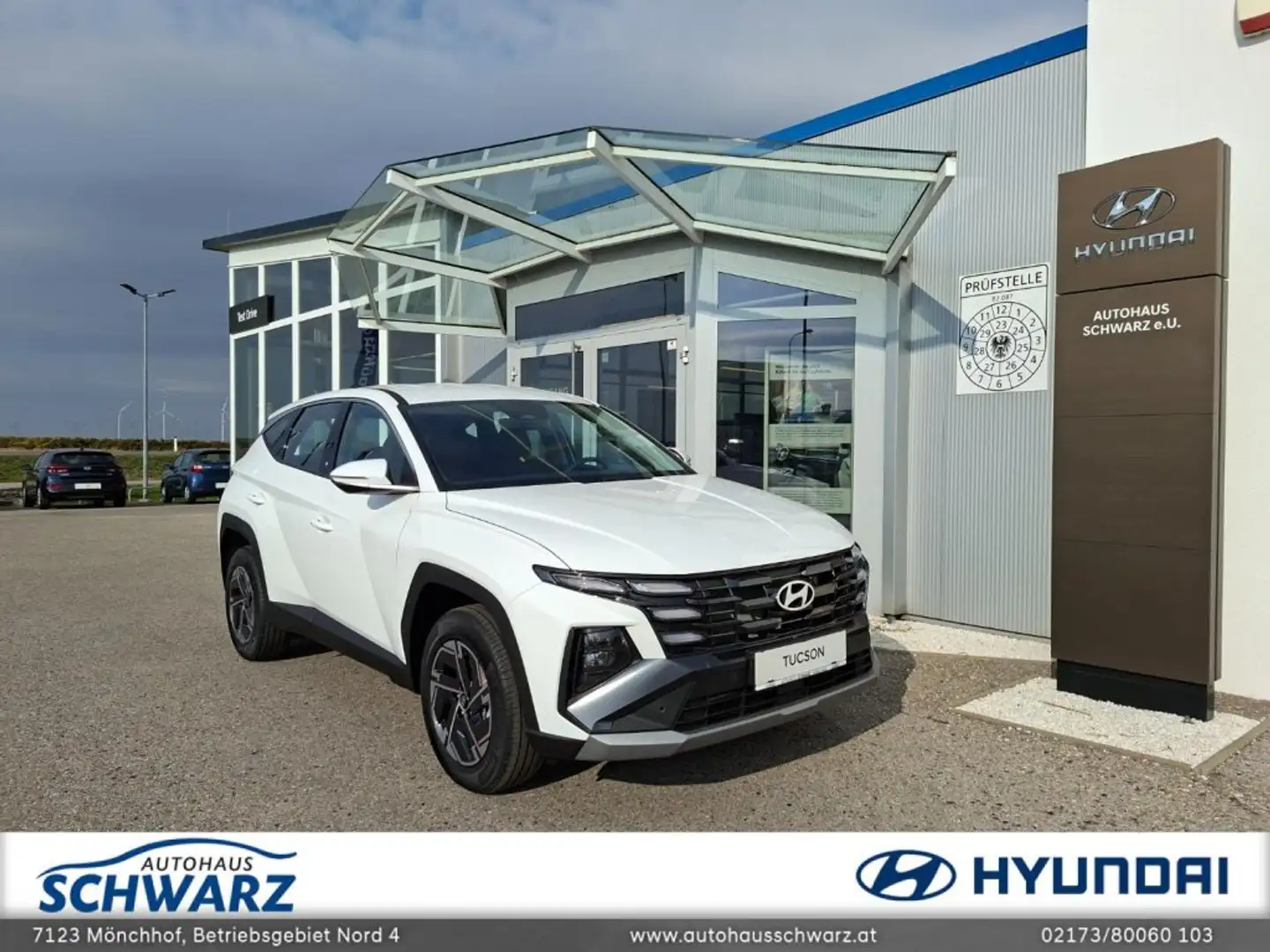 Hyundai TUCSON NX4 Smart Line 1,6 T-GDi HEV 2WD t7hs1-P20 Weiß - 1