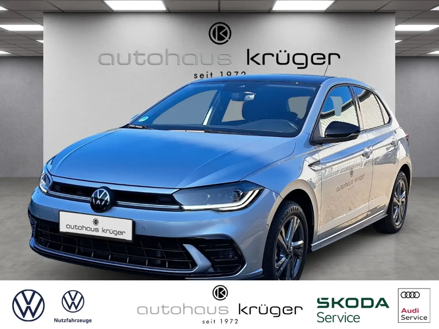 Volkswagen Polo 1,0 TSI DSG R-Line Navi digitales Cockpit Soundsys Silber - 1