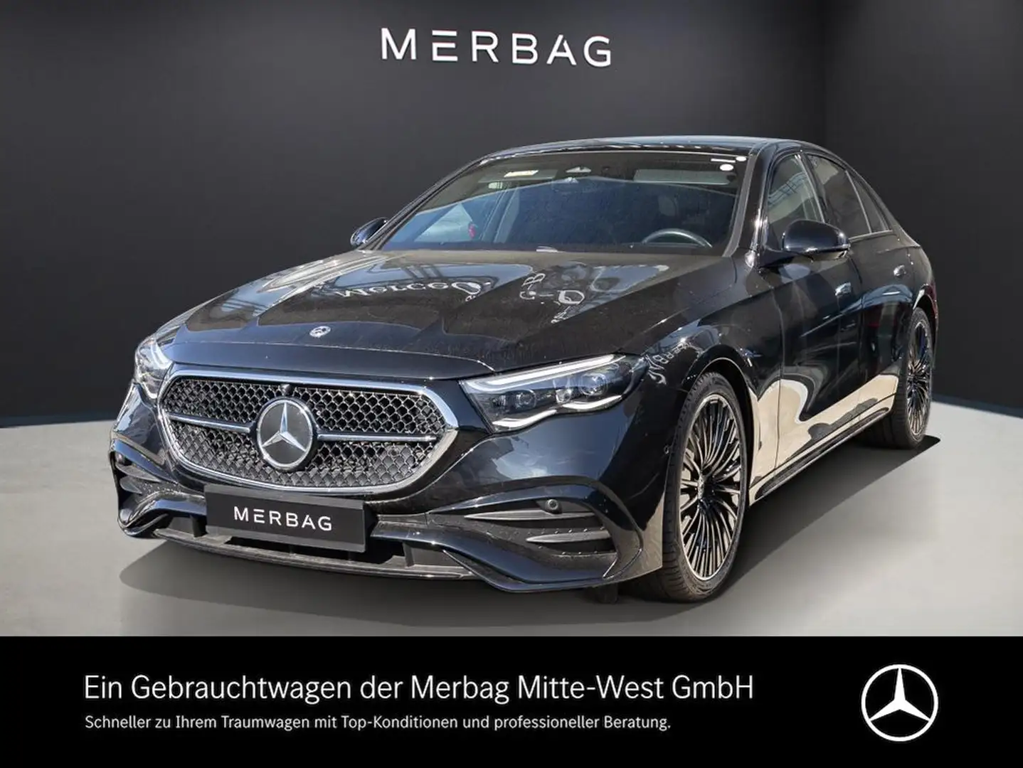 Mercedes-Benz E 450 4MATIC Limousine Pano SpurW S-Sitz SpurH Negro - 1