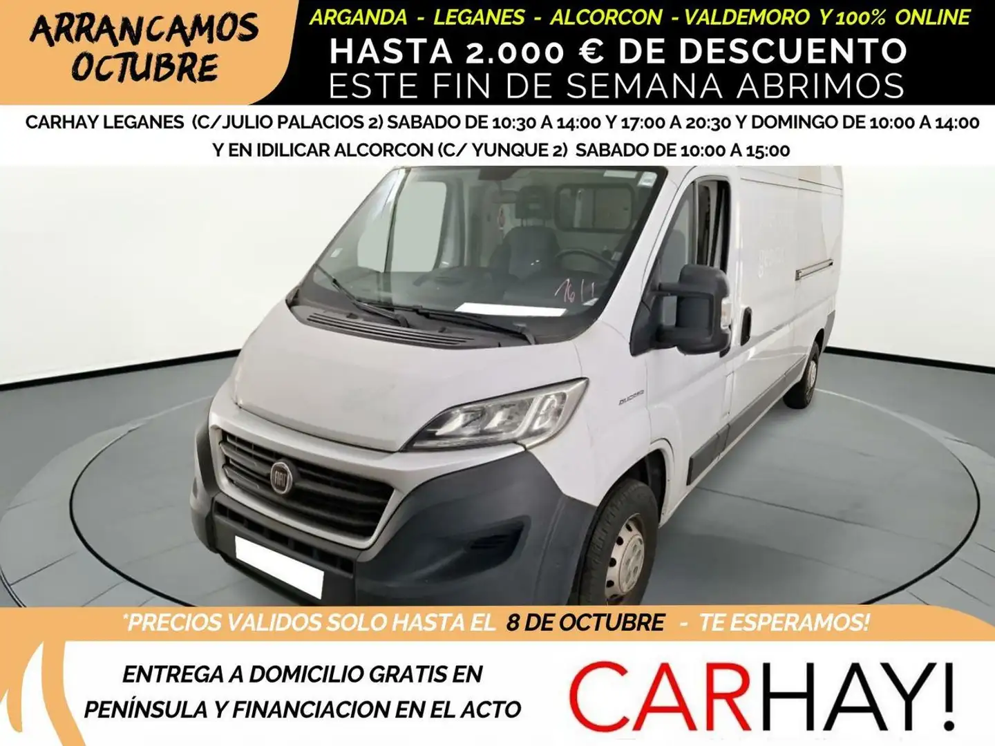 Fiat Ducato 2.0 Mjet L3H2 (EU6) Blanco - 1