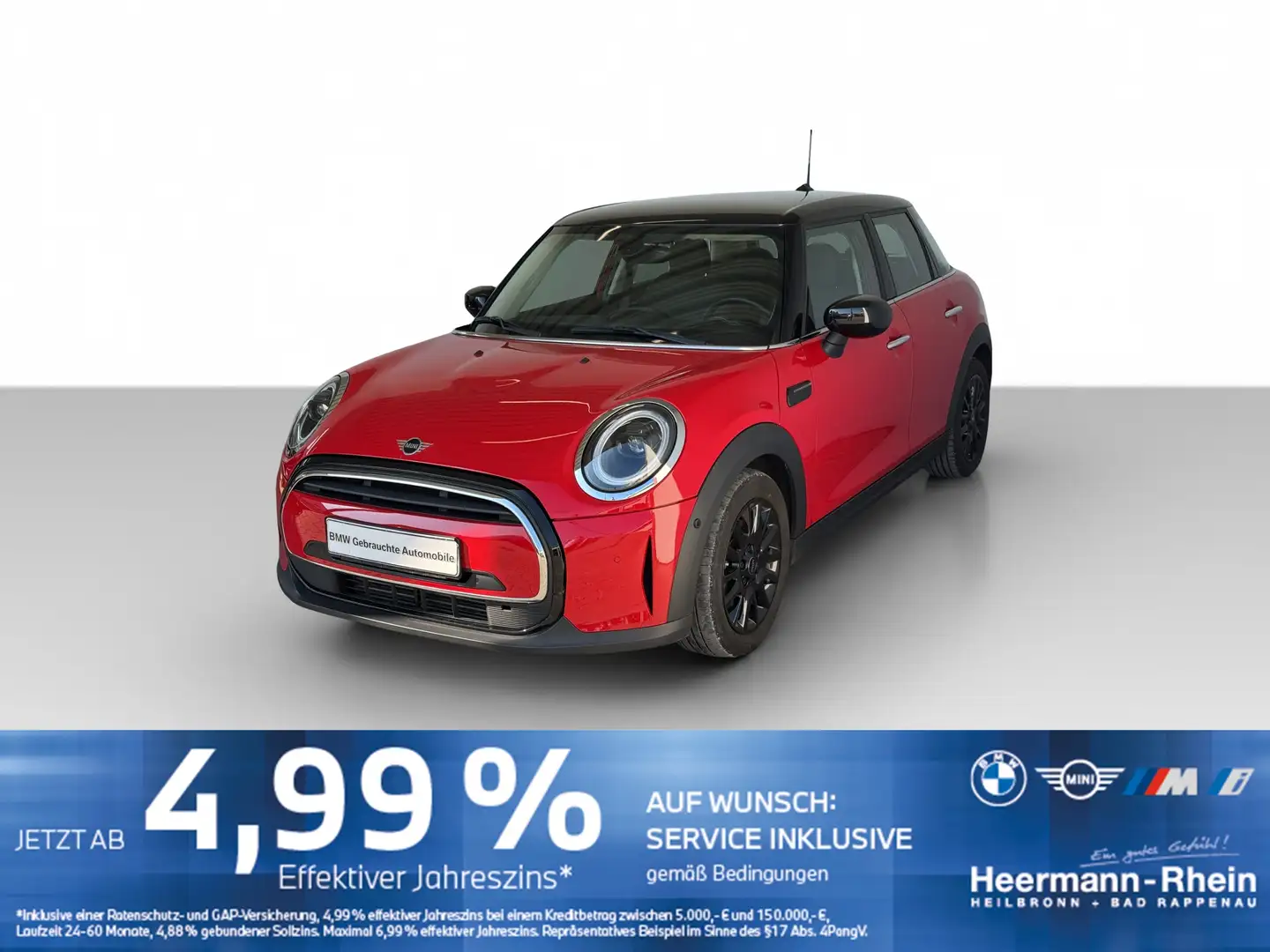 MINI Cooper 5-trg.Aut. LED.DAB.Sportsz.Parkass.Tempo Rot - 2
