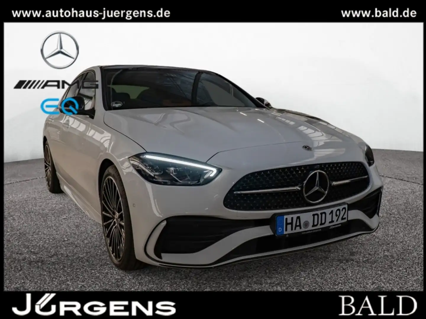 Mercedes-Benz C 180 AMG-Sport/360/Pano/AHK/Night/Distr/Memo Weiß - 1