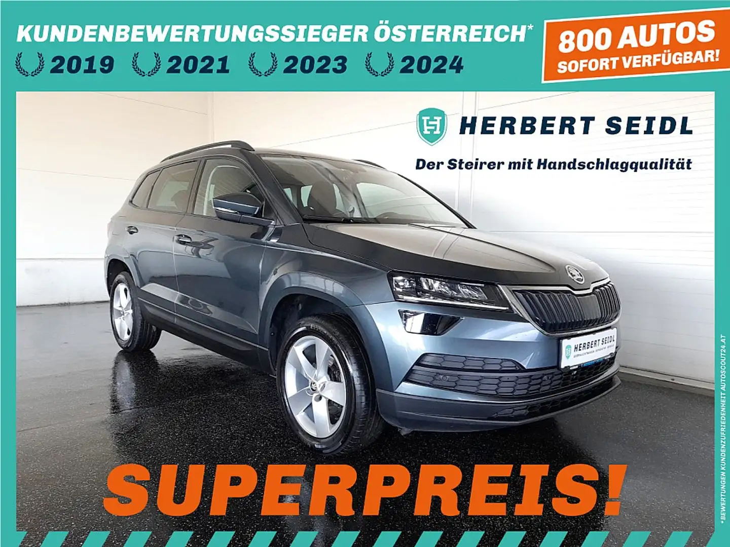 Skoda Karoq 2,0 TDI DSG *VOLL-LED / 17 ZOLL / NAVI / ACC / ... Grau - 1