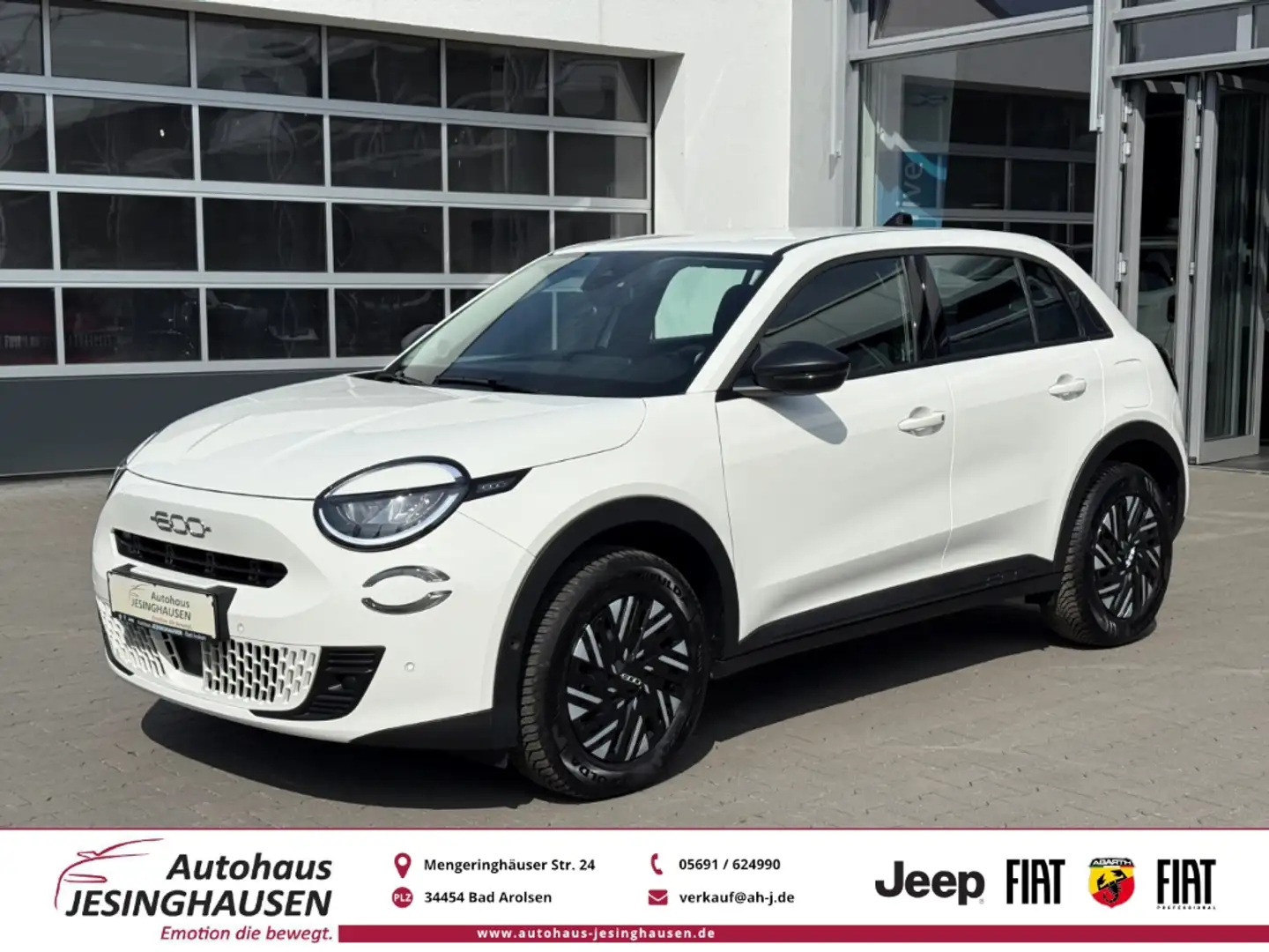 Fiat 600 MHEV+LED+RFK.+SHZ.+PDC+Keyless+Klimaaut. Digitales Blanc - 1