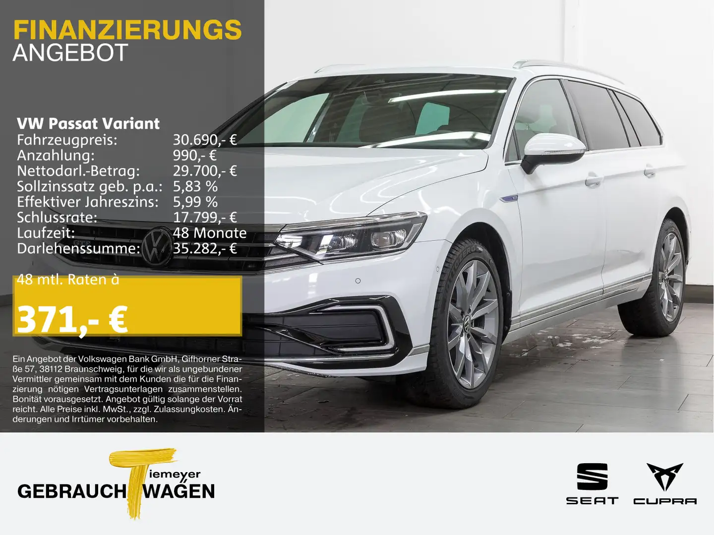 Volkswagen Passat Variant 1.4 eHybrid GTE IQ.LIGHT ST.HEIZ Weiß - 1