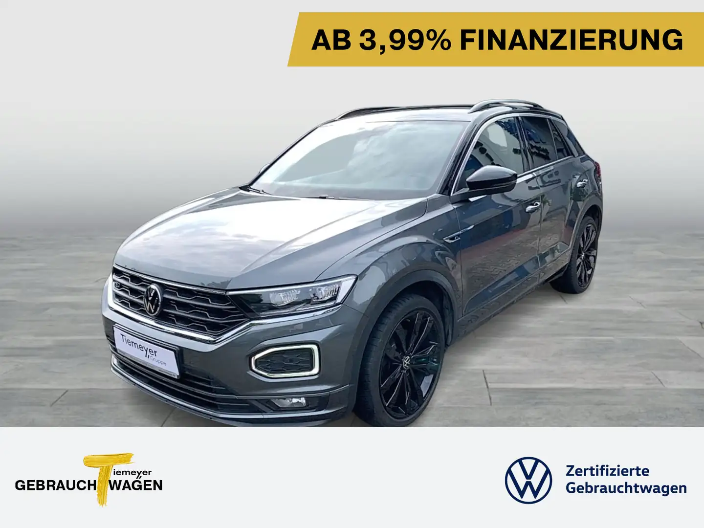 Volkswagen T-Roc 2.0 TSI DSG 4M R-LINE LED VIRTUAL LM19 Grau - 1
