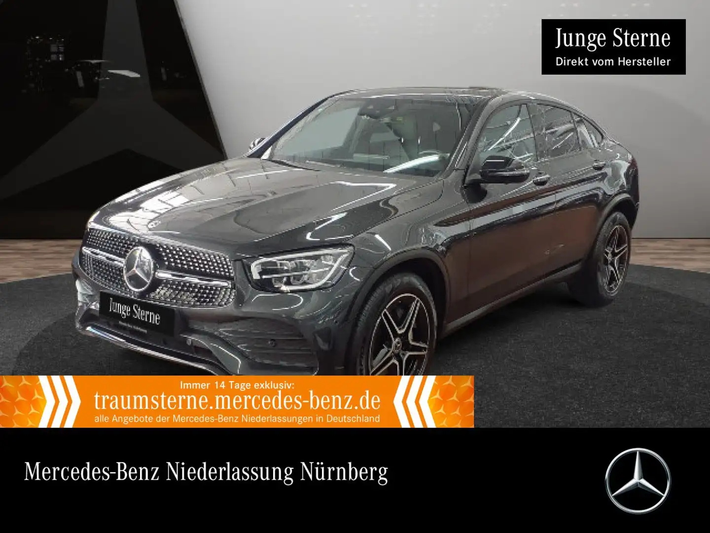 Mercedes-Benz GLC 220 d Coupé 4M AMG+NIGHT+360+LED+HUD+KEYLESS Gris - 1