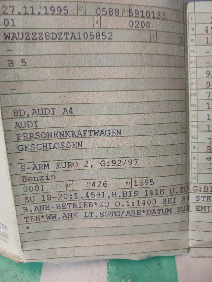 Audi A4 1.6, foto 1