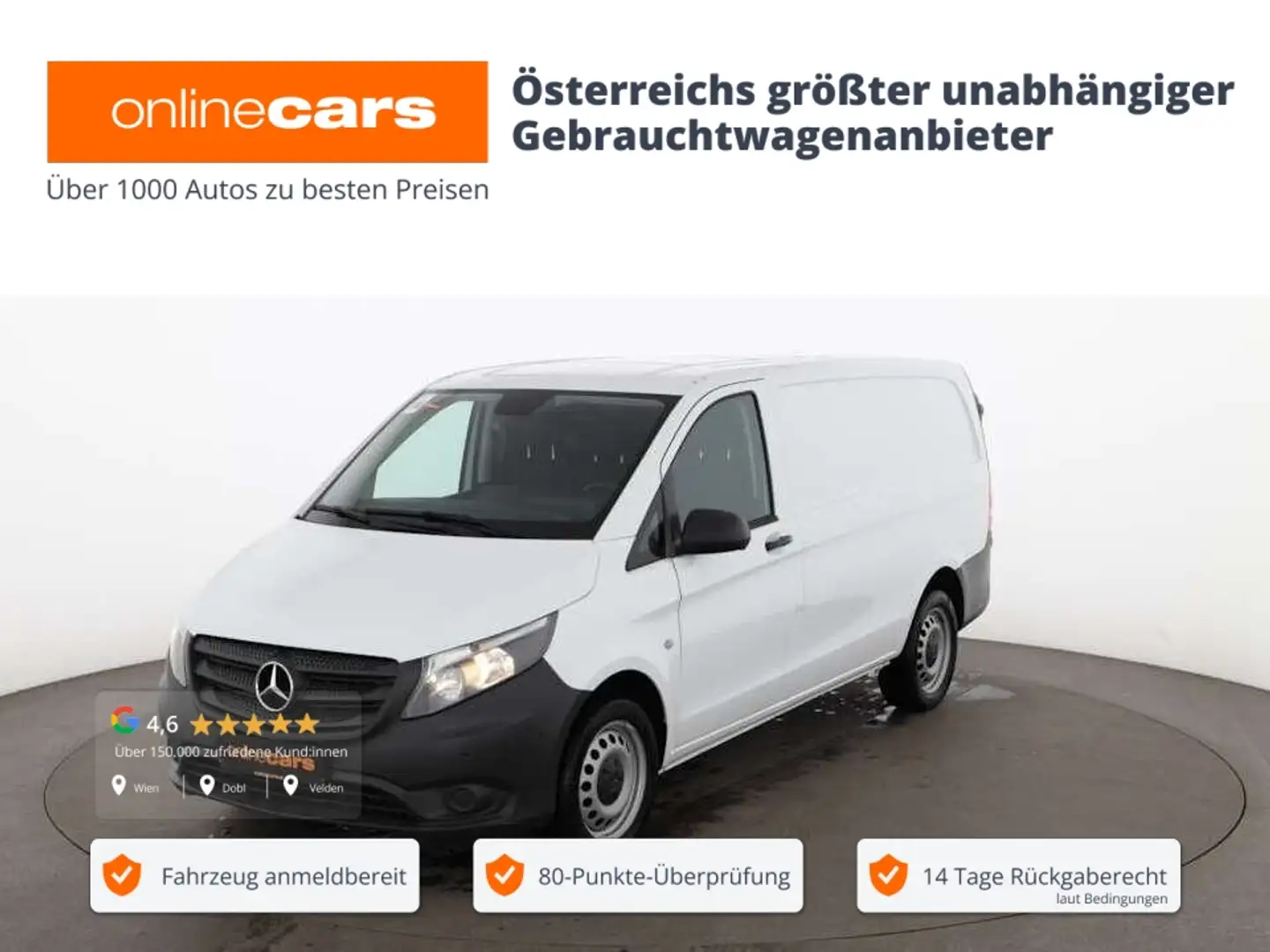 Mercedes-Benz Vito Kasten 114 CDI RWD R-CAM TEMPOMAT PARKHILFE Weiß - 1