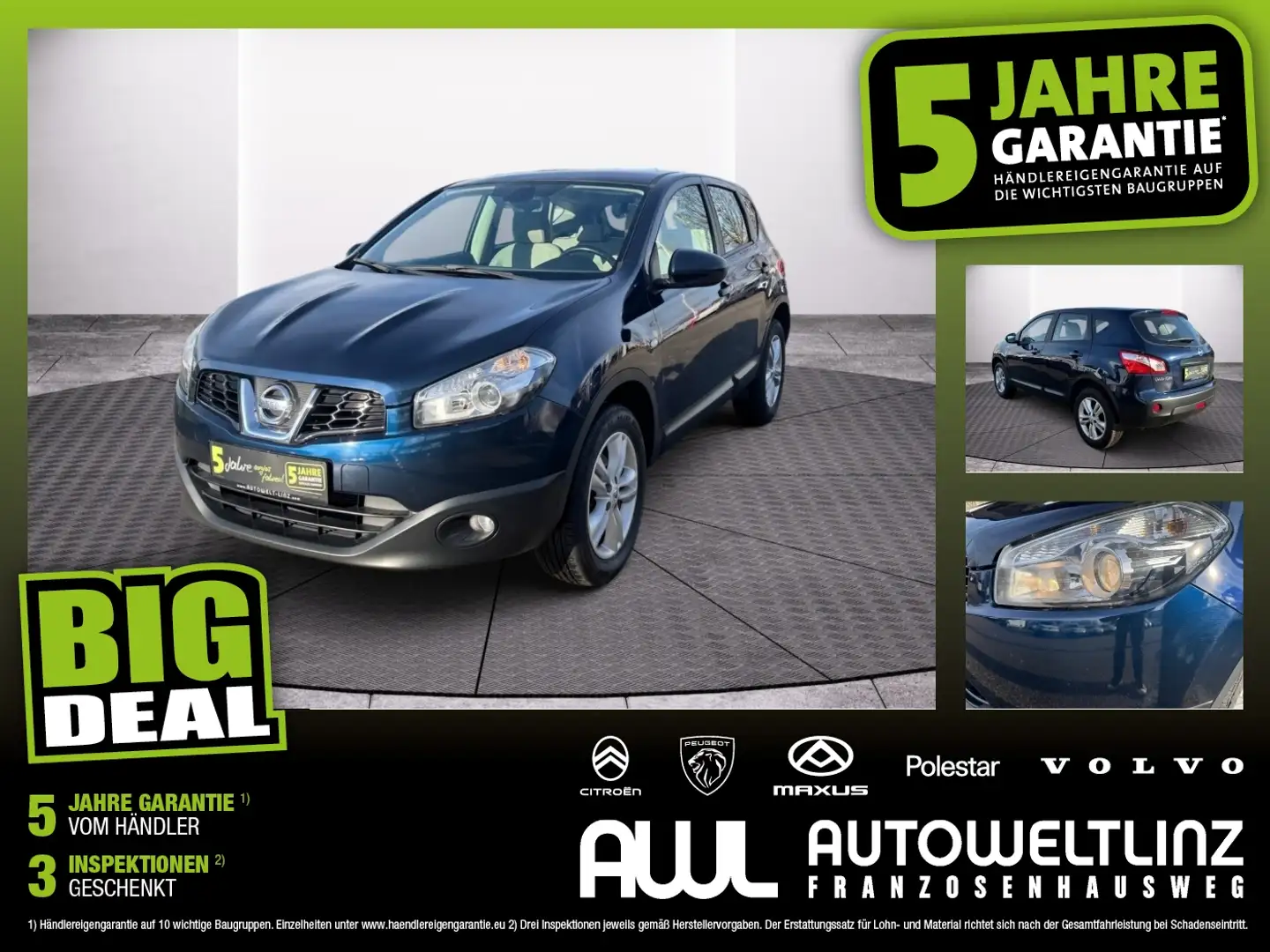 Nissan Qashqai 2WD 16 Acenta Navi+Kamera+KlimaA Blau - 1