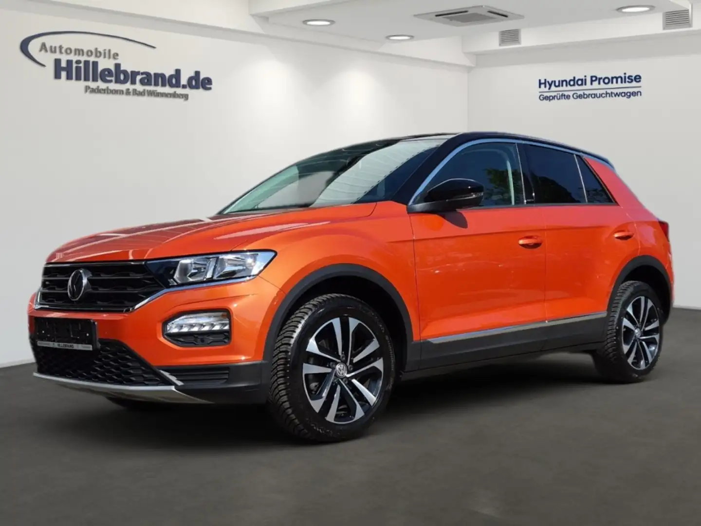 Volkswagen T-Roc United 1.5 TSI EU6d-T AHK-abnehmbar Navi El. Heckk Orange - 1