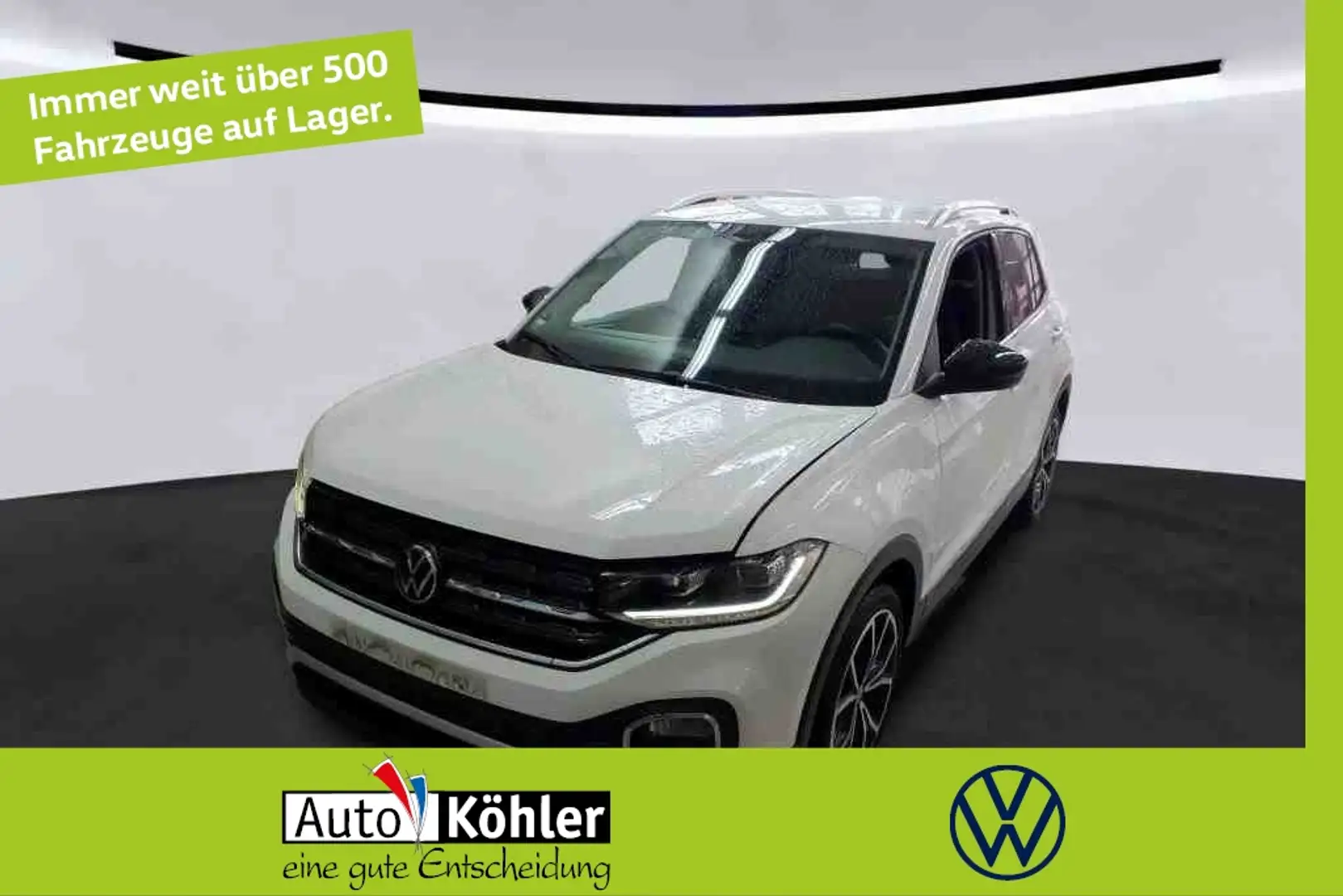 Volkswagen T-Cross Style TSI DSG CarPlay/AHK/Virt/ACC/LED Weiß - 1