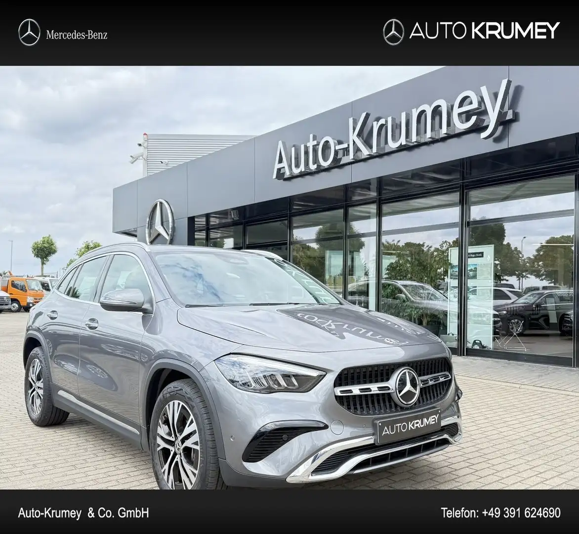 Mercedes-Benz GLA 200 Progressive+LED+AHK+Verkehrszeichenas. Grau - 1