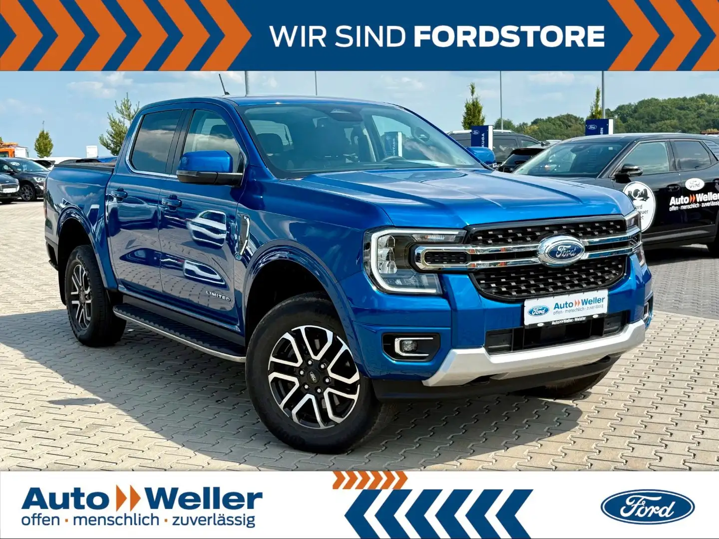 Ford Ranger Limited 4x4 Doppelkabine 2.0 EcoBlue Blau - 1