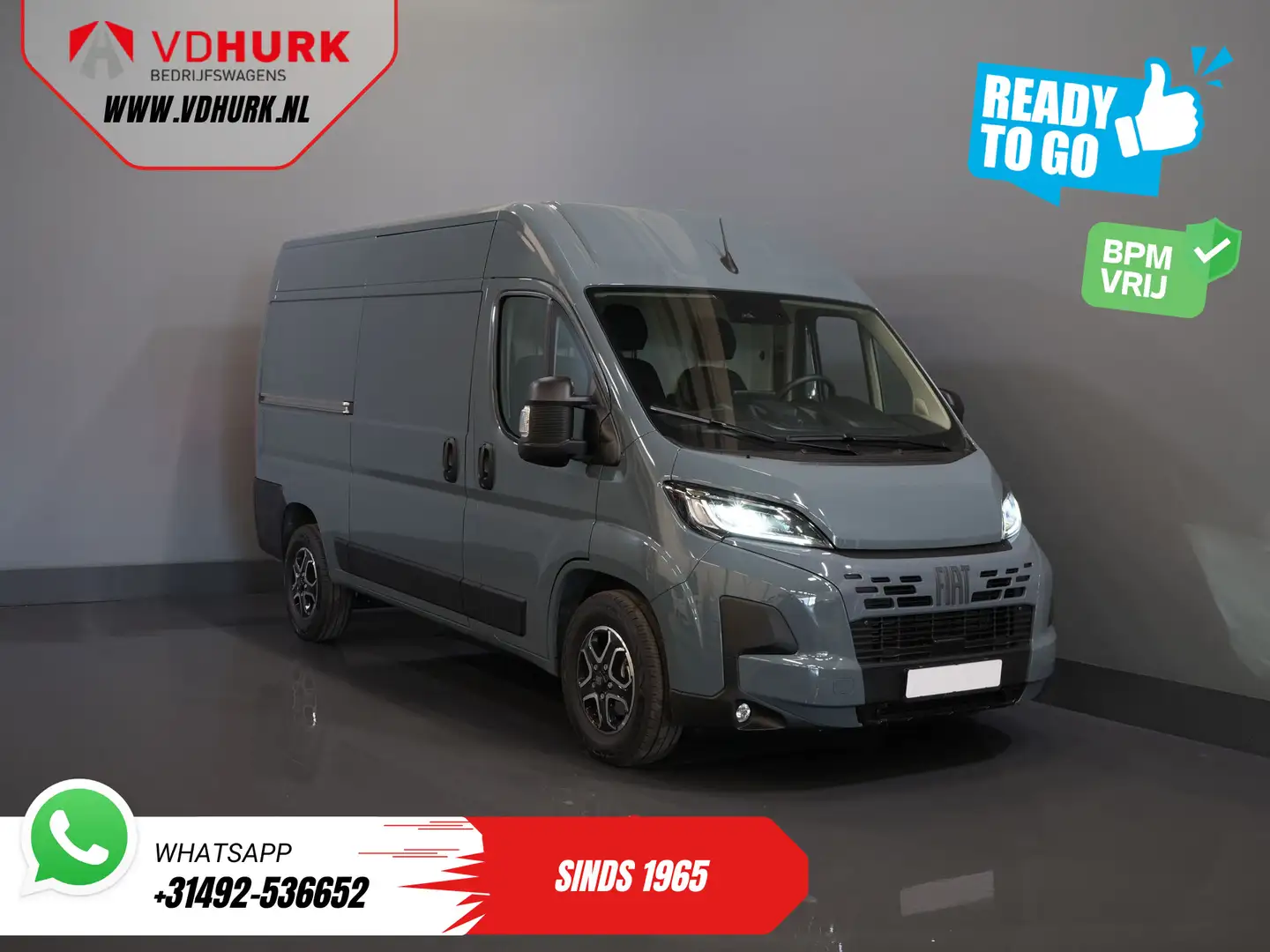 Peugeot Boxer (Fiat Ducato) 2.2 MJ 140 pk Aut. ZF L2H2 BPM VRIJ! Grau - 1