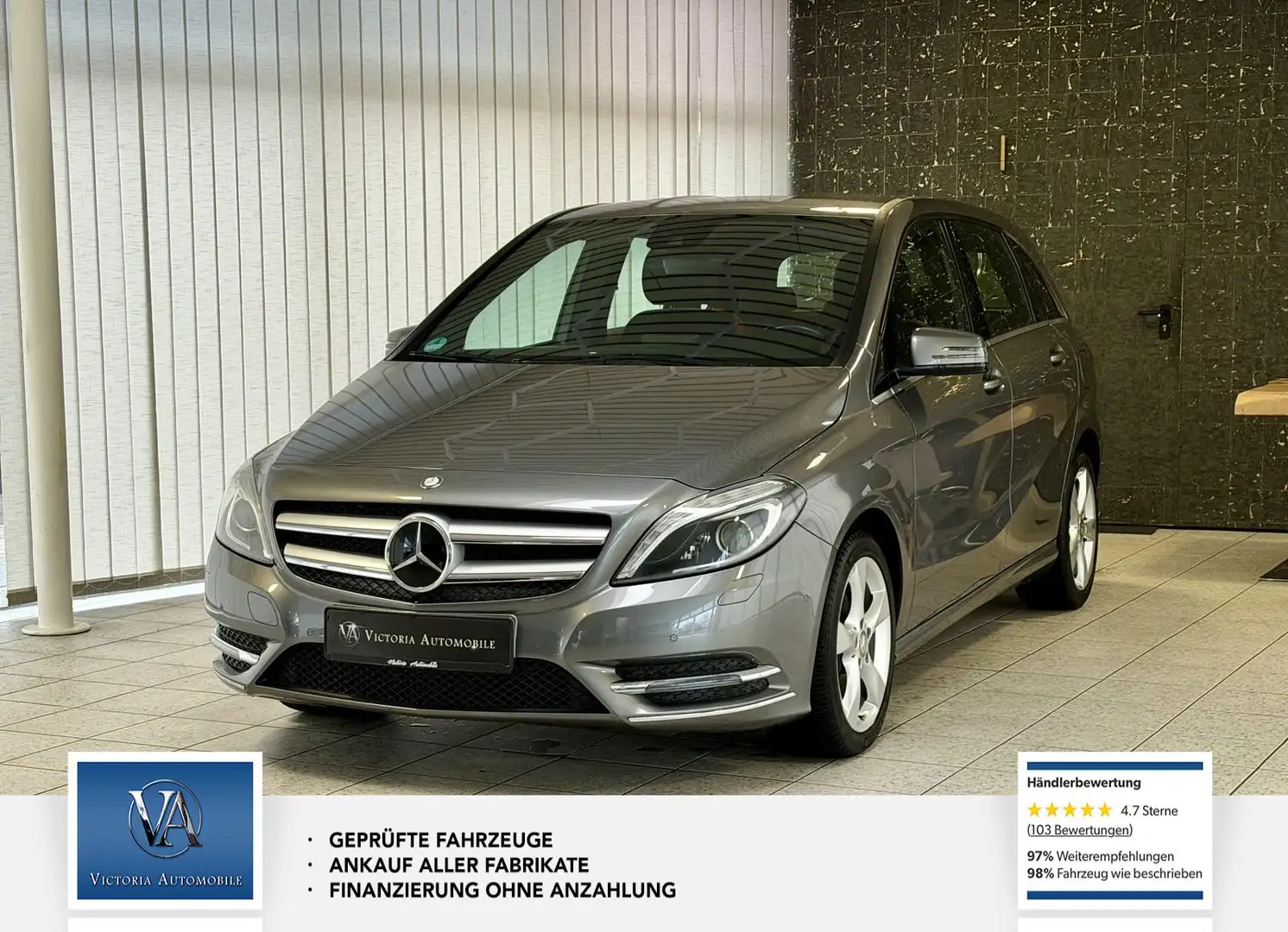 Mercedes-Benz B 200 B 200 1 Hand. Nur 66600km. Scheckheft. Grau - 1