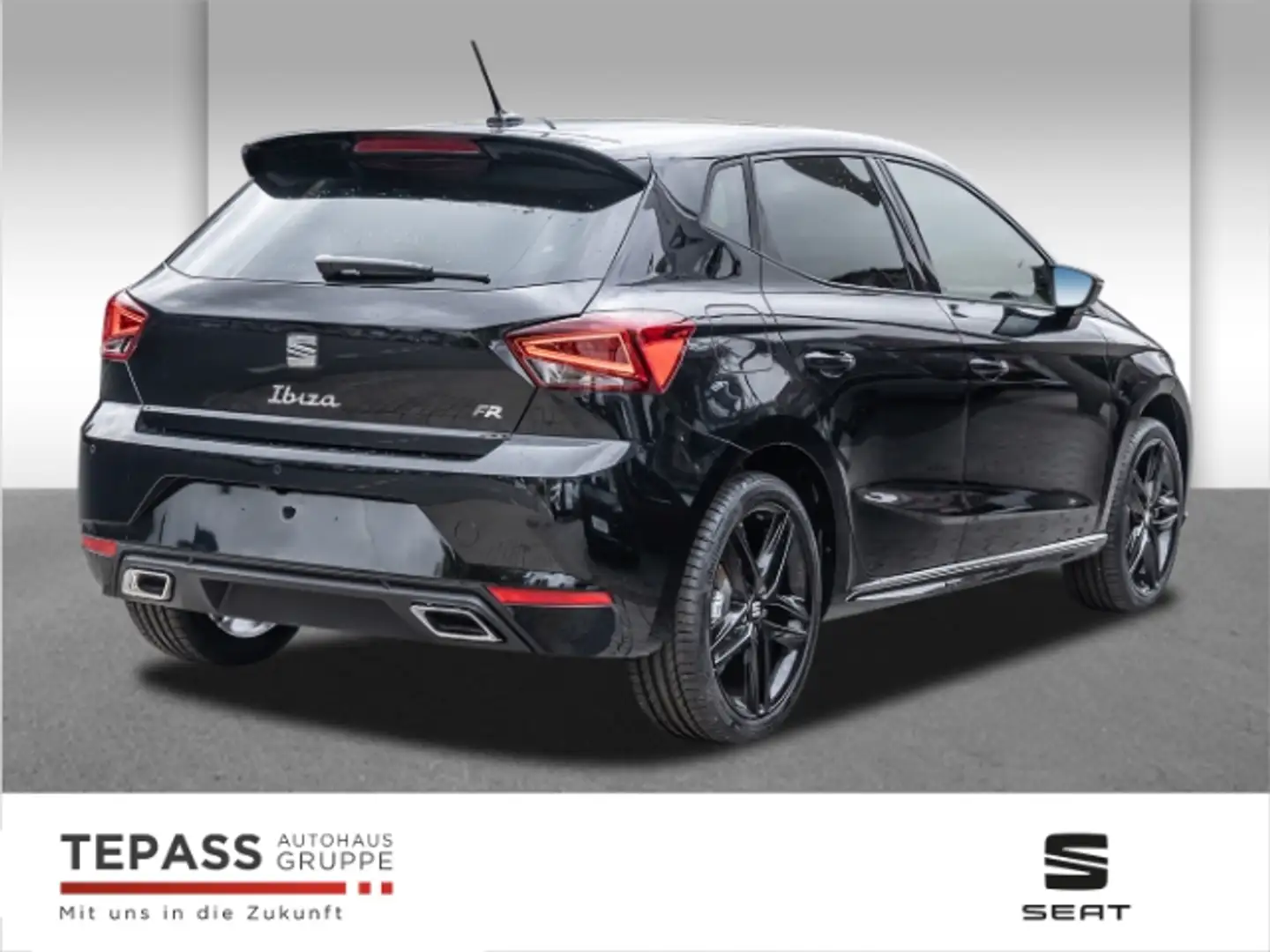 SEAT Ibiza 1.0 TSI FR Black Edition LED NAVI SHZ PDC Schwarz - 2