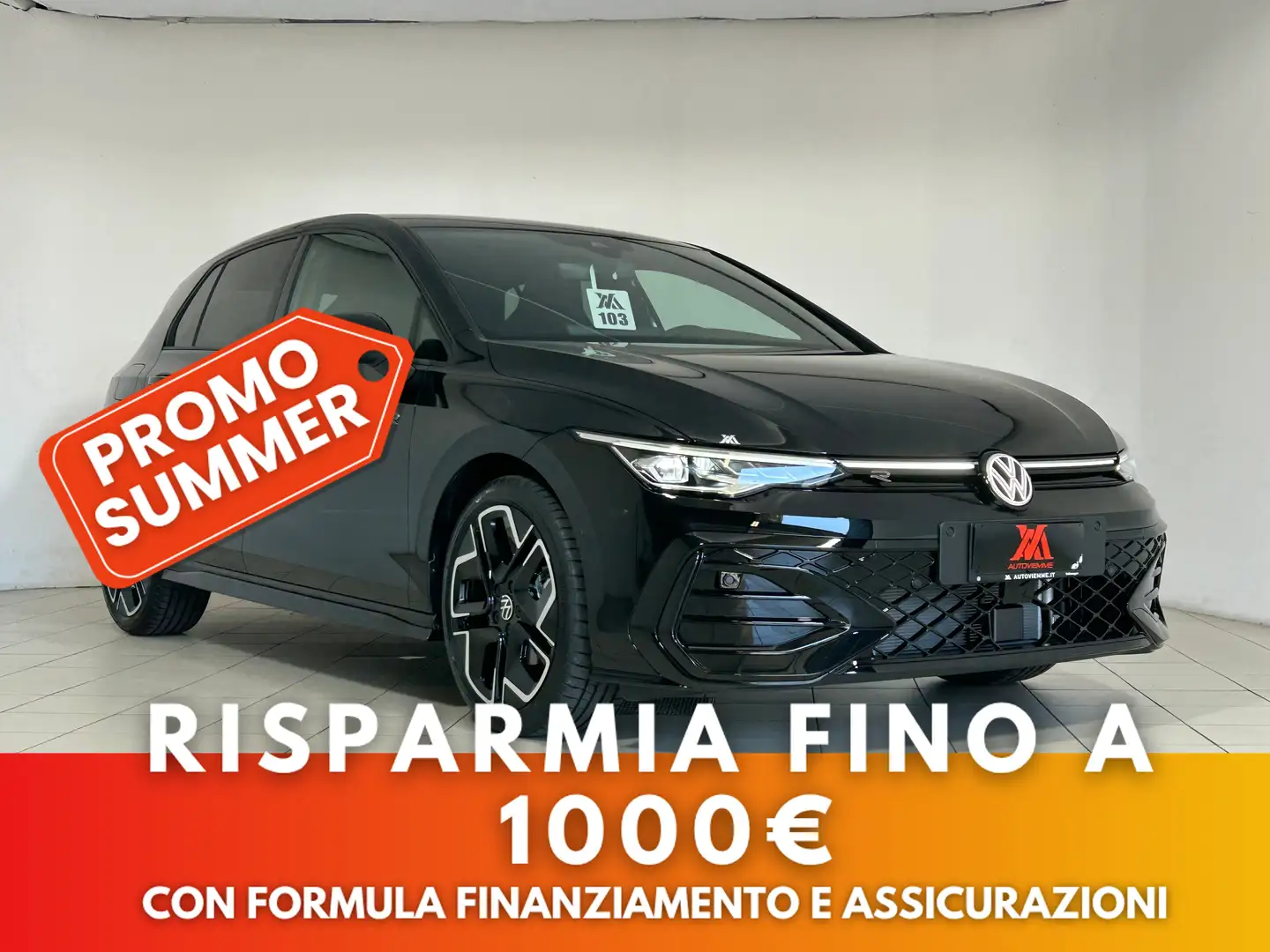 Volkswagen Golf 2.0 tdi R-Line 150cv dsg + retrocamera posteriore Czarny - 1
