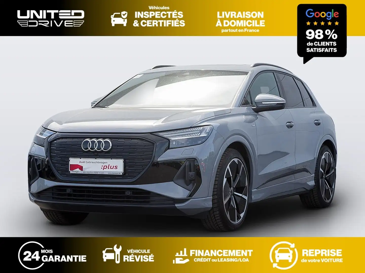 Audi Q4 e-tron 35 S-LINE 170ch Gris - 1