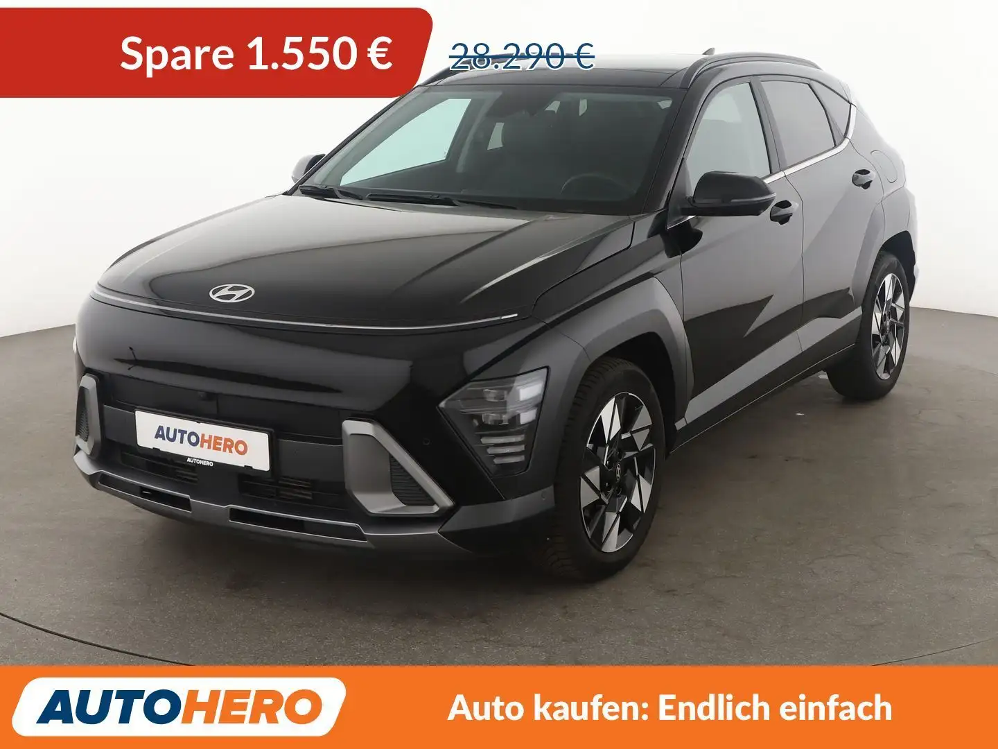 Hyundai KONA 1.6 T-GDI Prime 2WD Aut*NAVI*LED*ACC*CAM*PDC*SHZ* Schwarz - 1