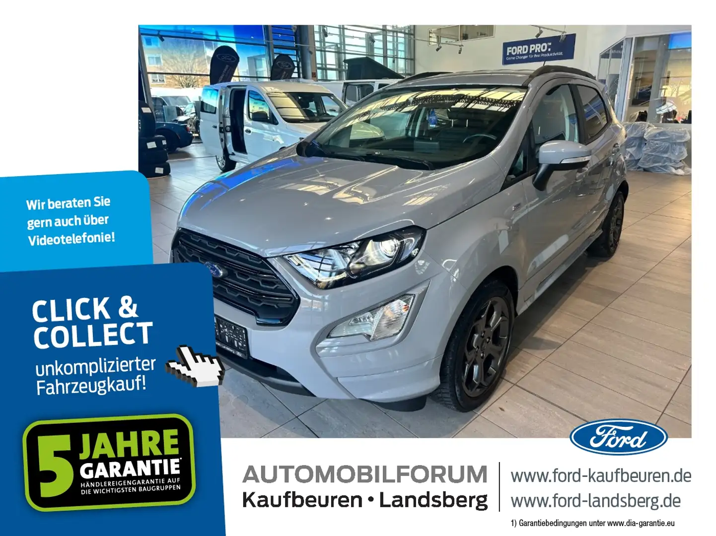 Ford EcoSport 1.0 EcoBoost ST-Line LED SHZ SYNC KlimaA Gris - 1