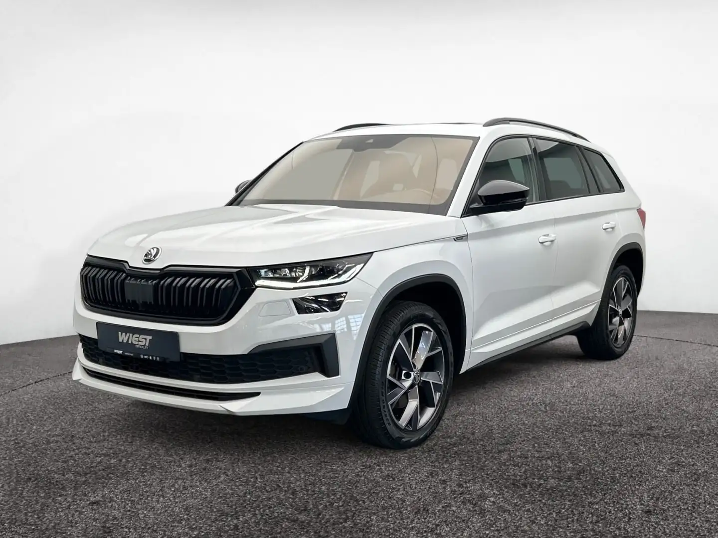 Skoda Kodiaq Clever 2.0 TDI DSG, MATRIX/360°VIEW/AHK/A Weiß - 2