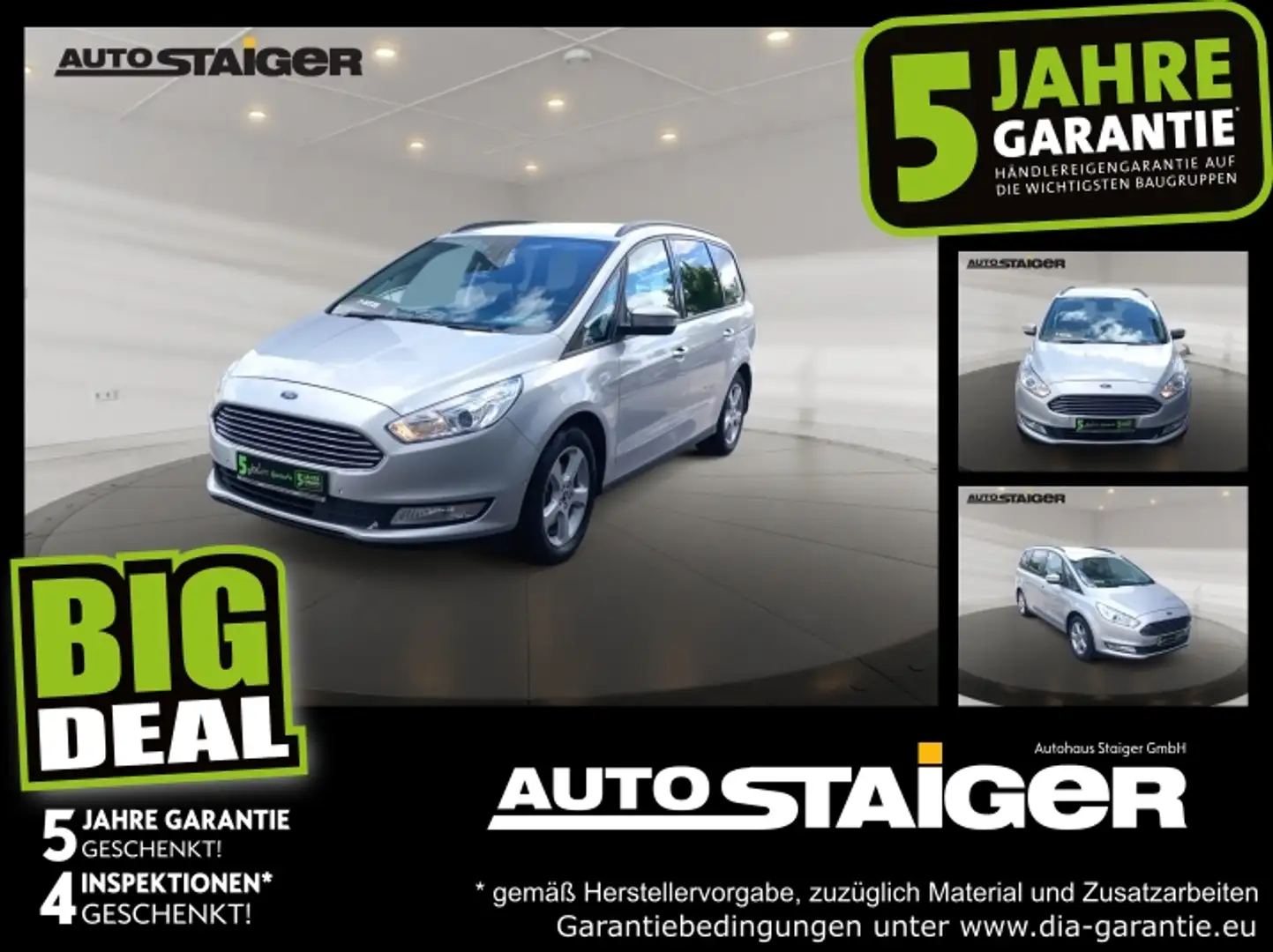 Ford Galaxy 2.0 EcoBlue Business 7-Sitze, Navi, Klima, Argintiu - 1