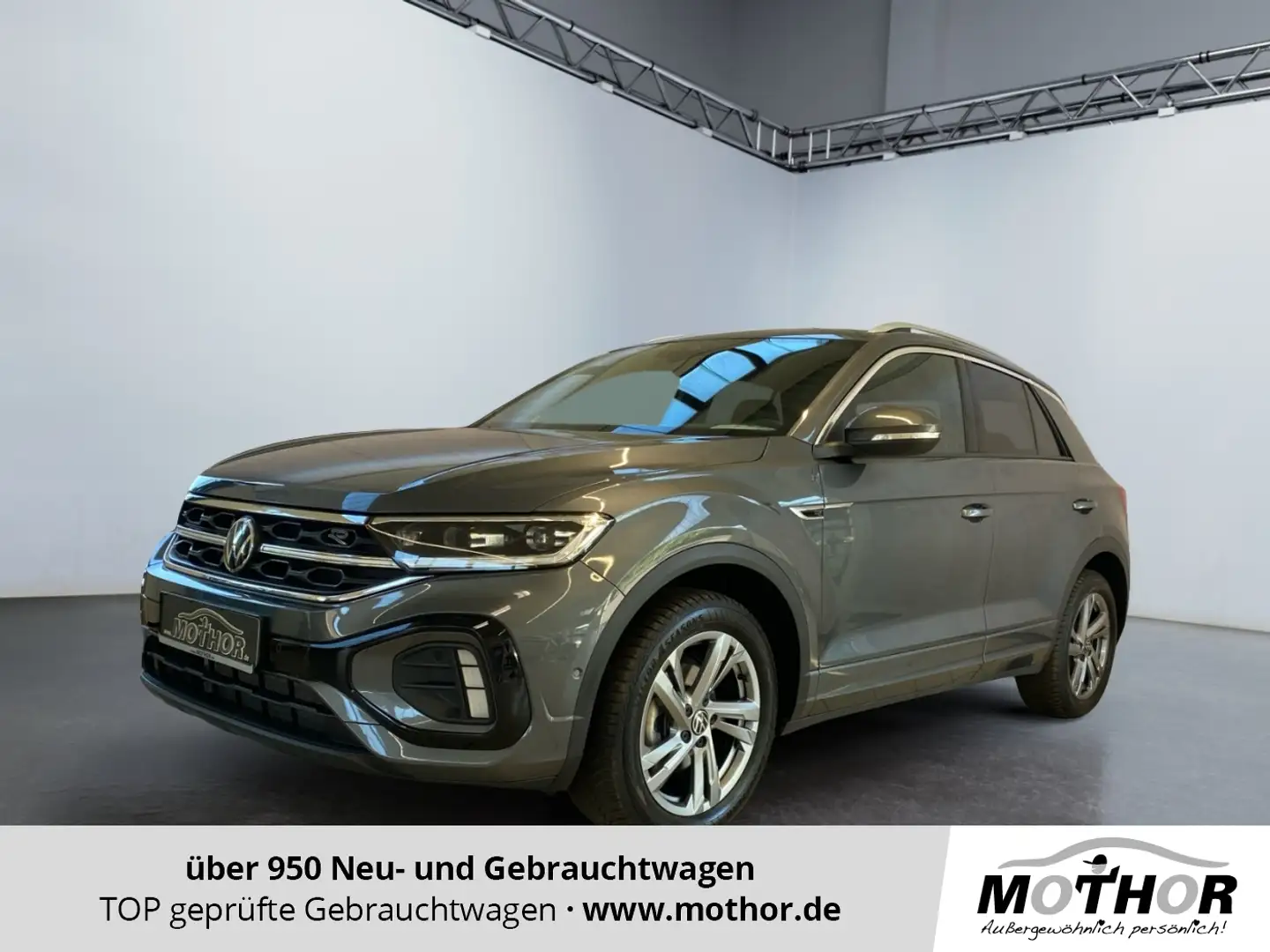 Volkswagen T-Roc 1.5 TSI R-Line ParkAss. AHK SpurH MATRIX Grau - 1