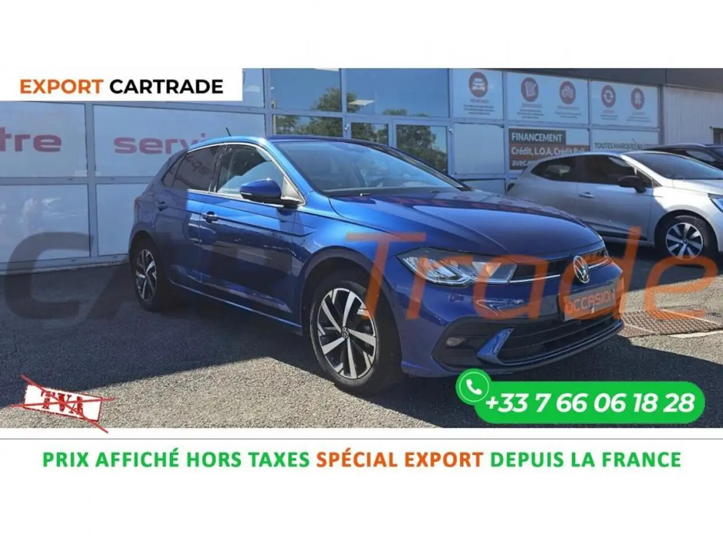Volkswagen Polo LIFE 1.0TSI 95cv DSG7 Prix affiché HORS TAXES spec Bleu - 1