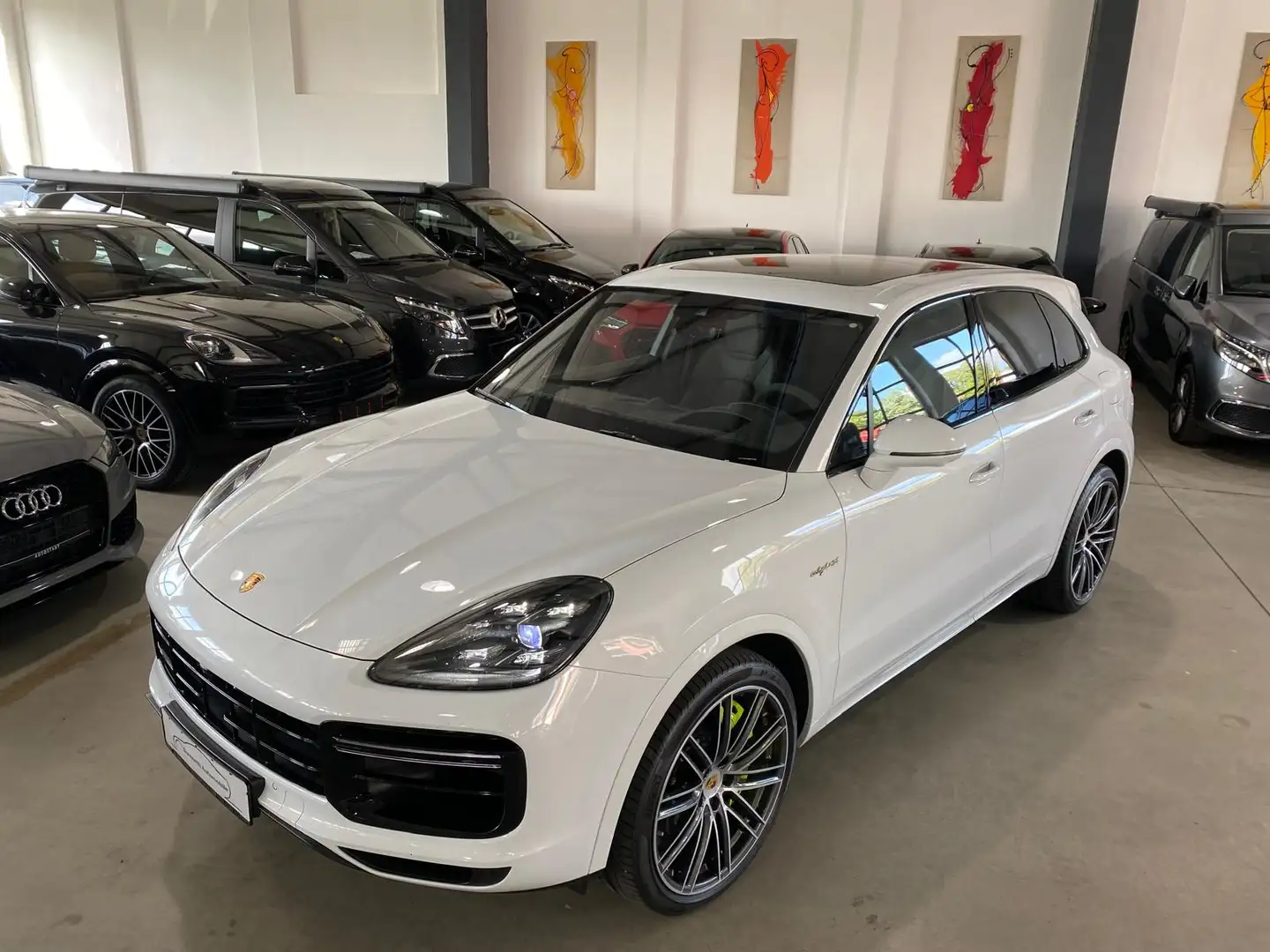 Porsche Cayenne Turbo S E Hybrid/Pano/HUD/Matrix/22´/BUR Weiß - 2