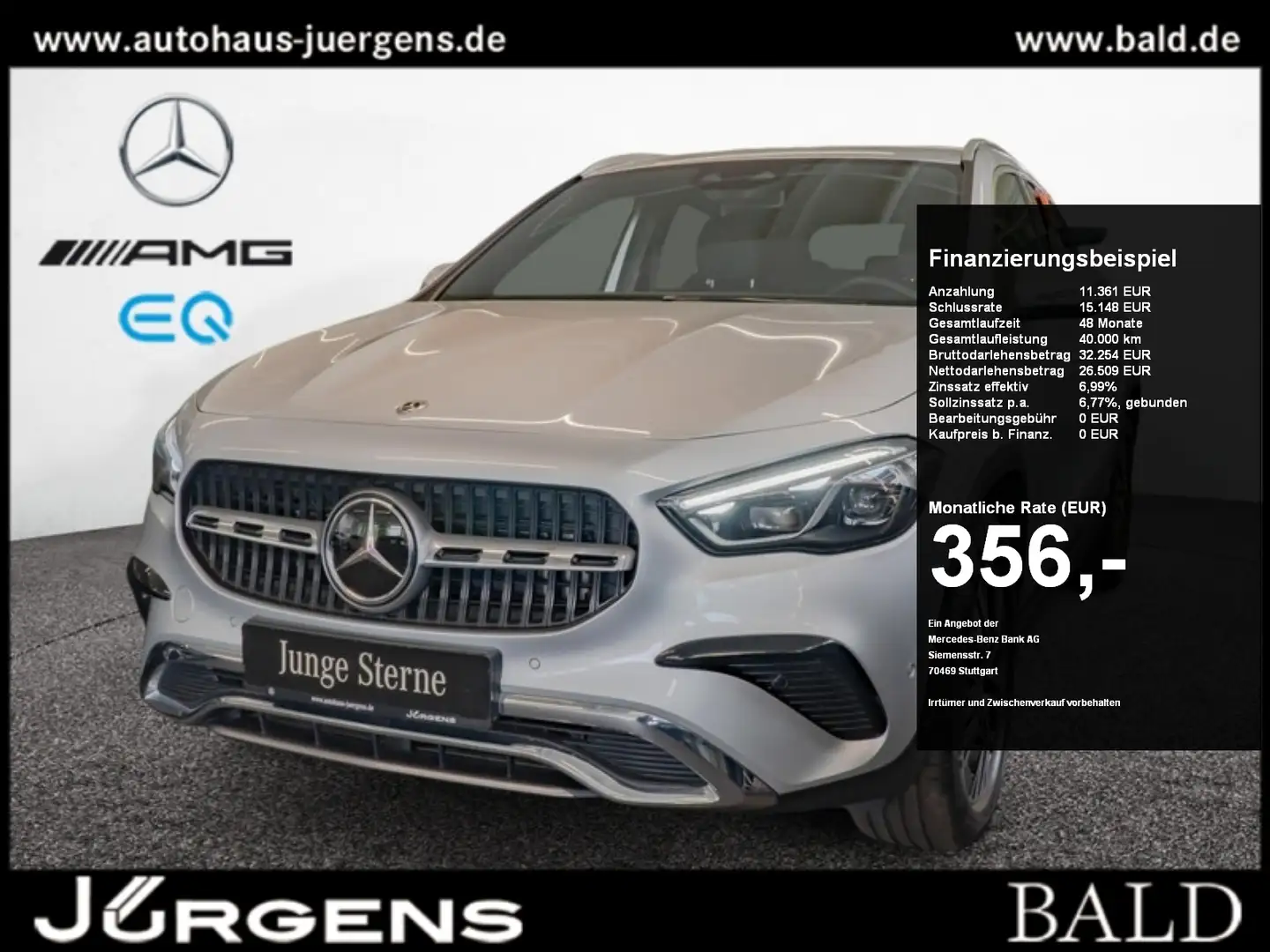 Mercedes-Benz GLA 250 e Progressive/ILS/Cam/AHK/Distr/Winter Silber - 1