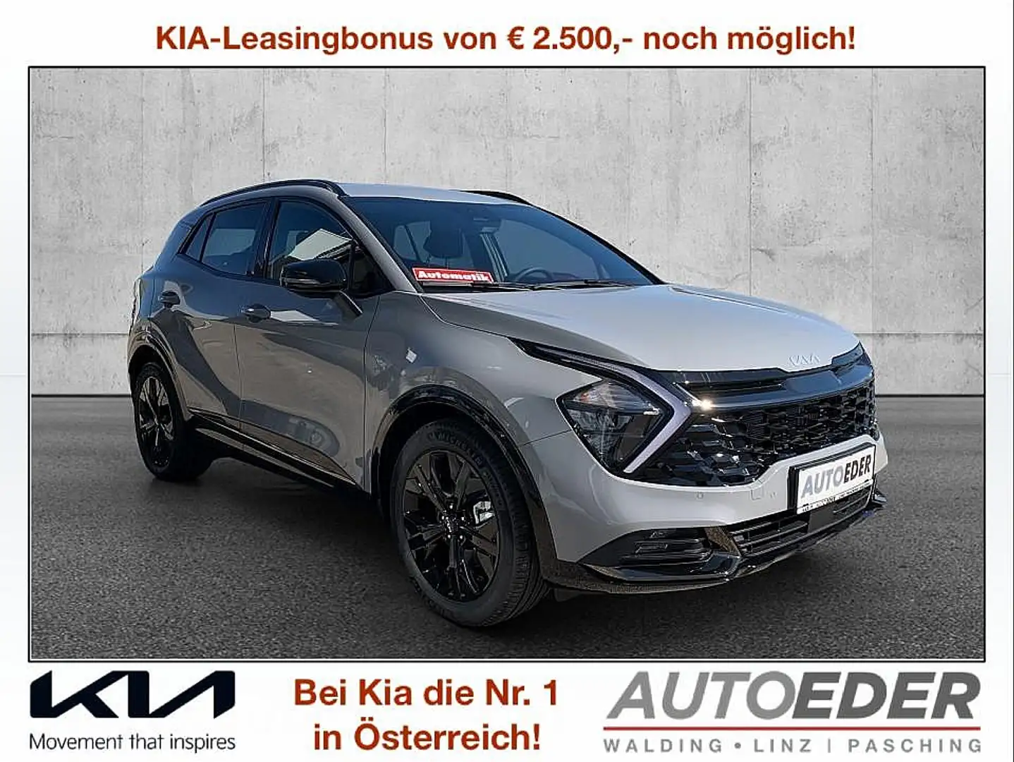 Kia Sportage 1,6 TGDI 48V Anniversary DCT Grau - 1