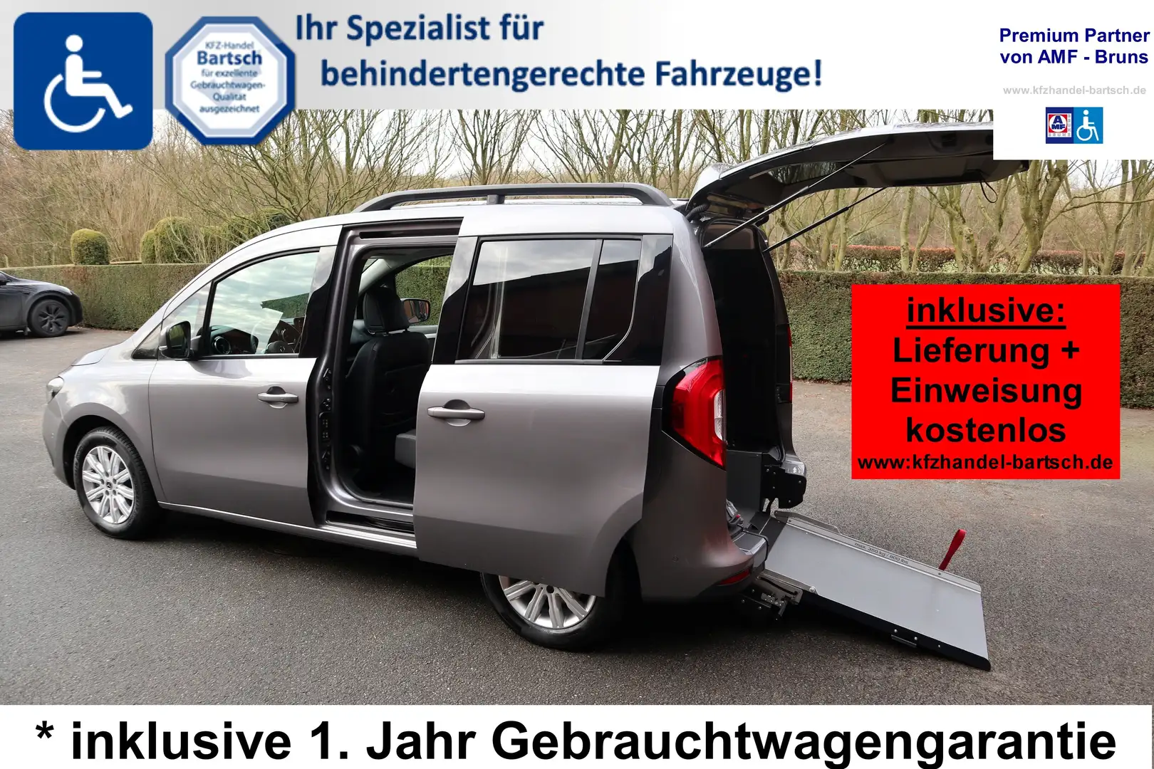 Mercedes-Benz T-Class 180 rollstuhlgerecht*5.Sitzer*Wenderampe*Garantie* Grau - 1