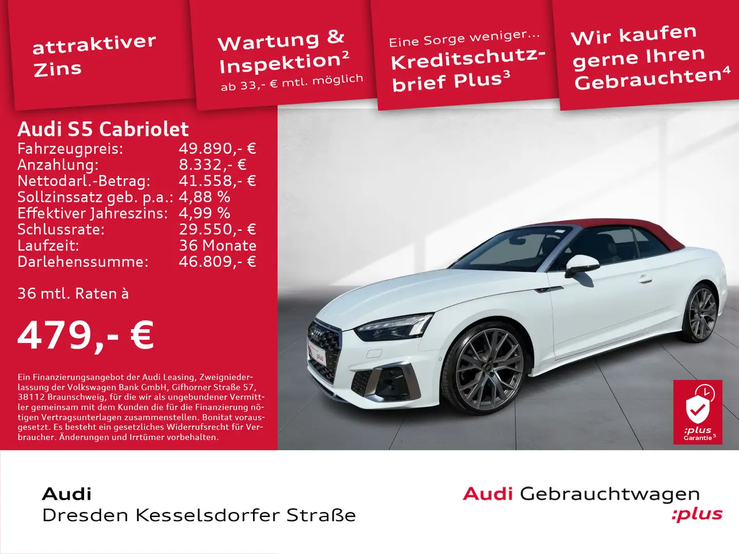 Audi S5 3.0 TFSI Q.HUD Kamera LED Navi Weiß - 1
