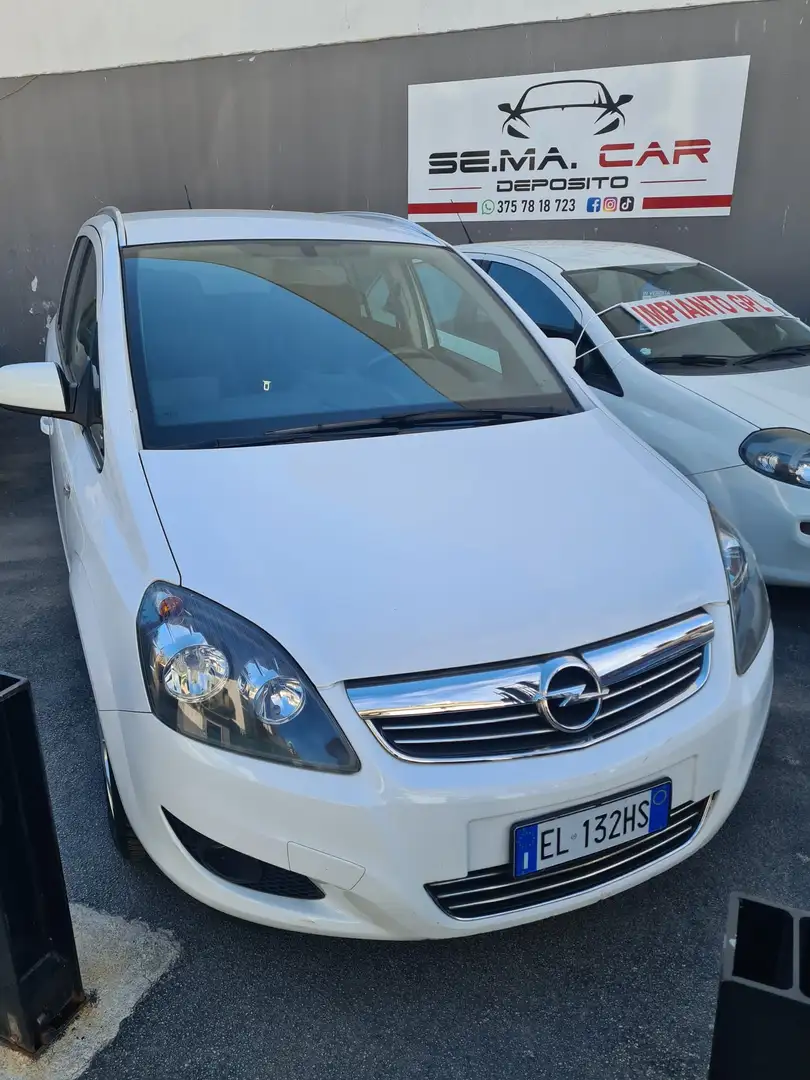 Opel Zafira Zafira 1.6 t. Cosmo ecoM 150cv Bianco - 2