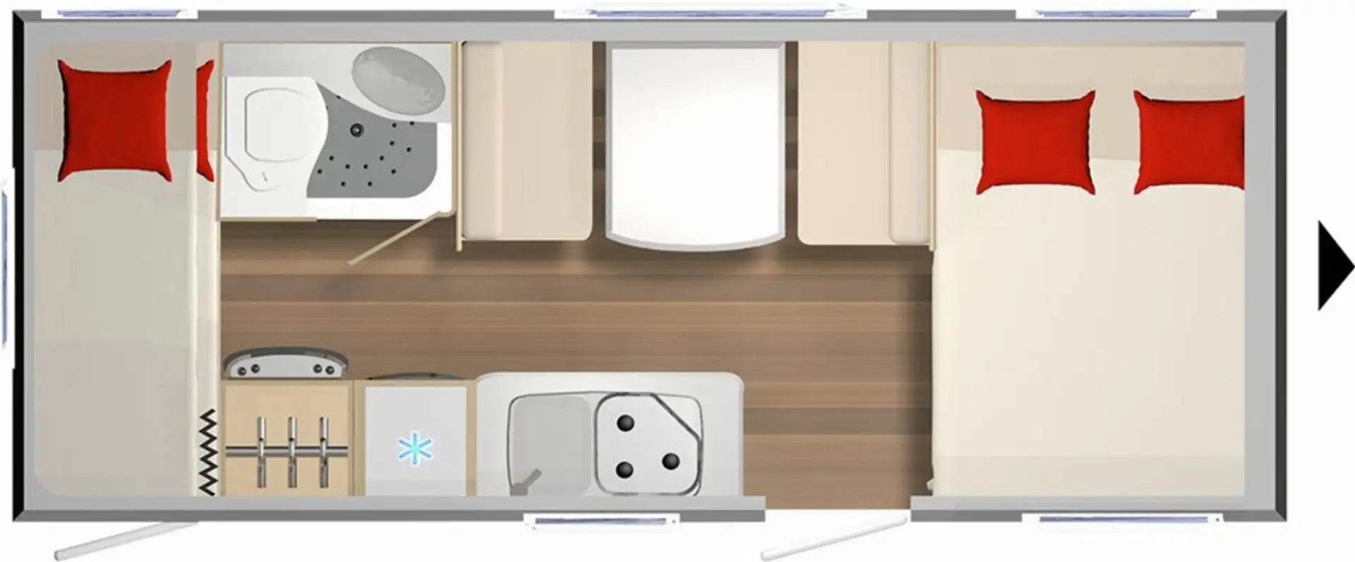 Bürstner Premio 495 TK Black Forest Weiß - 2