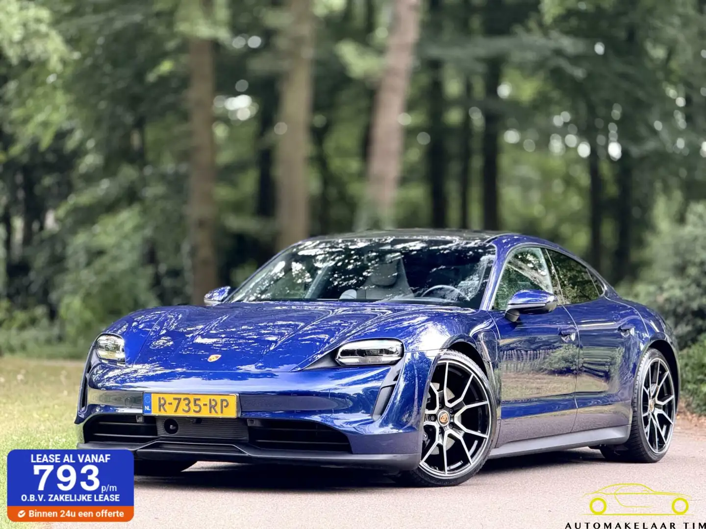 Porsche Taycan Performance 84 kWh / BTW / Sport Chrono Modrá - 1