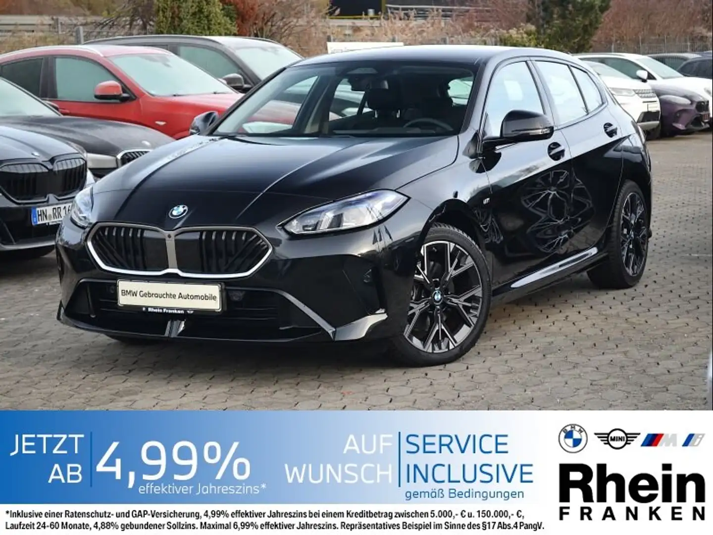 BMW 120 i M Sport Design LiveCptProf.Ad.LED.360°Kam Schwarz - 1