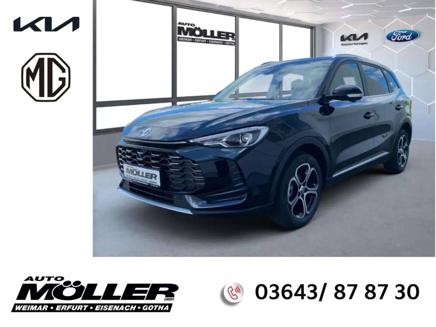 MG ZS ICE 1.5 Comfort MY24 360°Kam. LED Navi Leder Klima Schwarz - 1