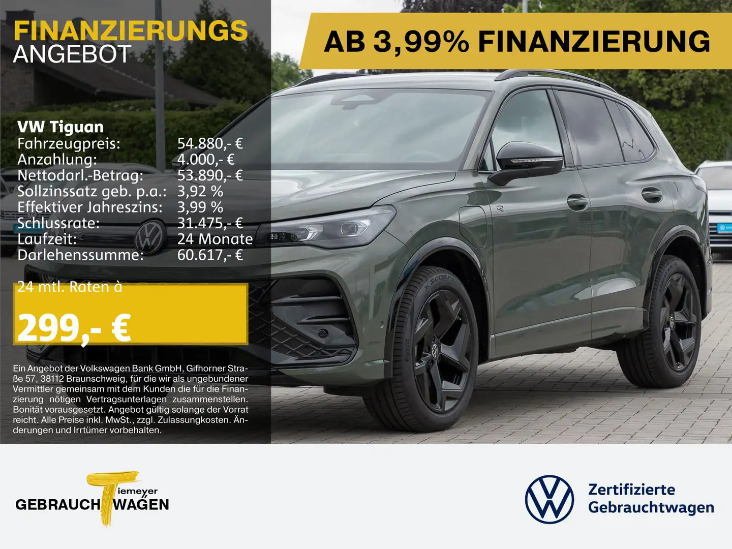 Volkswagen Tiguan 1.5 TSI eHybrid R-LINE BLACKSTYLE IQ.LIGH Grün - 1