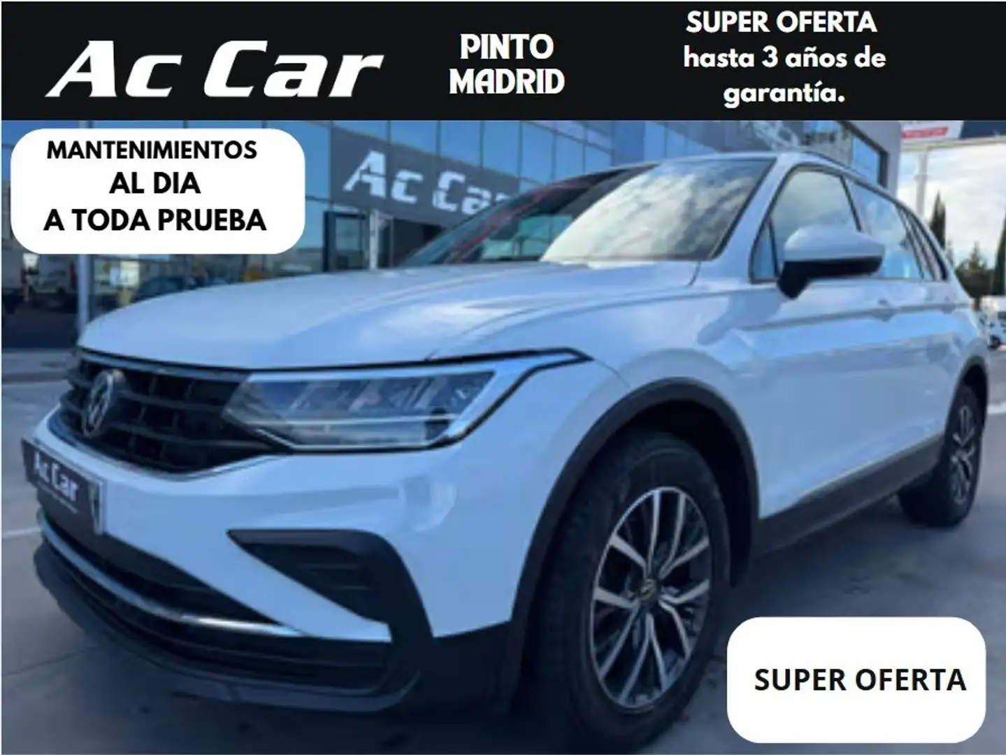 Volkswagen Tiguan 1.5 TSI 96kW (130CV) Blanco - 2