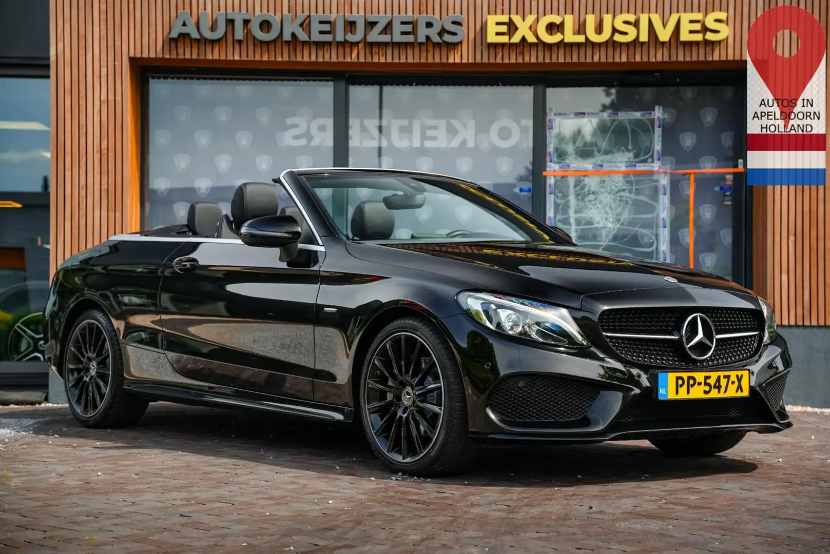 Mercedes-Benz C 180 Cabrio Edition 1 AMG Airscarf Stoelverw. N Schwarz - 1